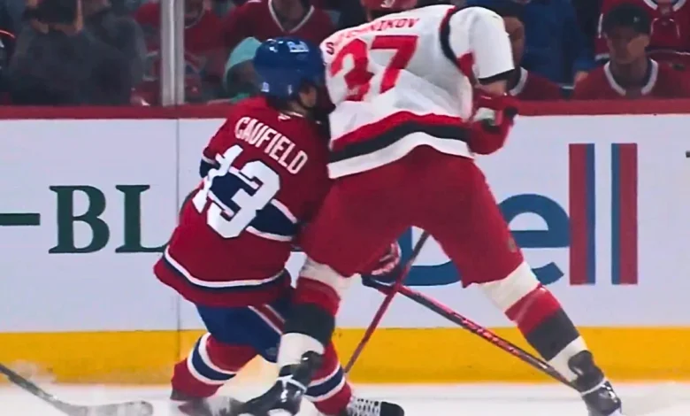 Player Safety has Svechnikov's hit on Caufield on its desk and a verdict is coming