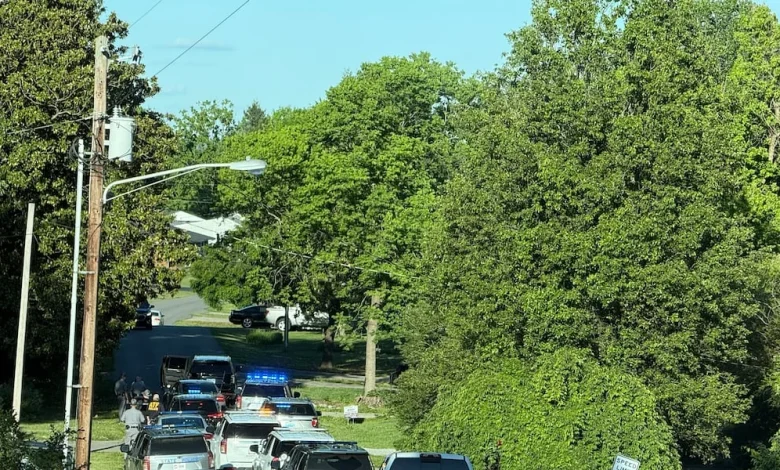 Police clear scene in Stanford