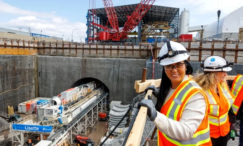 Prolongement de la ligne bleue | Un tunnelier nommé Lisette