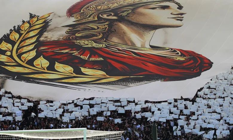🎥 Pure beauty, how Roma were welcomed for the capital derby 🇮🇹