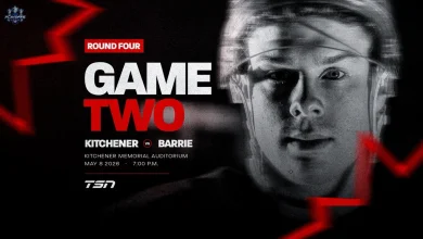 ROUND FOUR GAME TWO: Kitchener Rangers vs. Barrie Colts