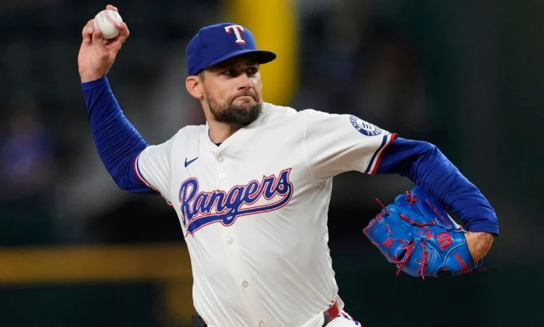 Rangers' Nathan Eovaldi scratched due to left side tightness