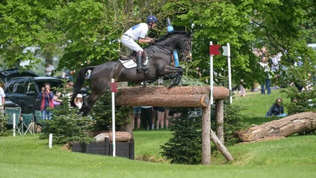 Rare fall for Harry Meade as Badminton cross-country concludes – but he holds podium position on another ride