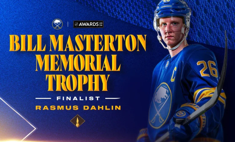 Rasmus Dahlin selected as finalist for Masterton Trophy