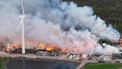Recycling facility fire leaves Fife site burning for three days