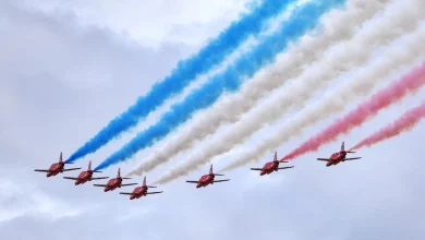 Red Arrows to fly over iconic UK RAF base tomorrow afternoon