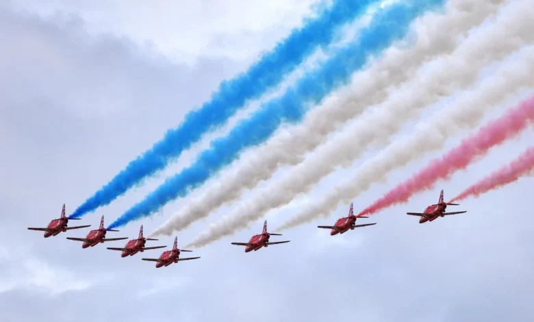Red Arrows to fly over iconic UK RAF base tomorrow afternoon