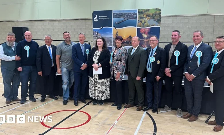 Reform win all seats up for grabs in Hartlepool