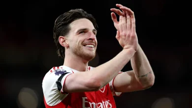 Revealed: Declan Rice did ‘12 laps of the training ground’ as nervous Arsenal star ‘couldn’t watch’ Man City draw deliver the Gunners’ first Premier League title in 22 years
