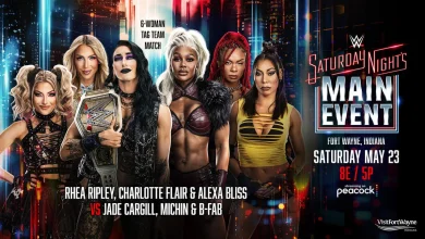 Rhea Ripley, Charlotte Flair & Alexa Bliss vs. Jade Cargill, Michin & B-Fab| Six-Woman Tag Team Match
