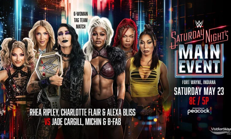 Rhea Ripley, Charlotte Flair & Alexa Bliss vs. Jade Cargill, Michin & B-Fab| Six-Woman Tag Team Match