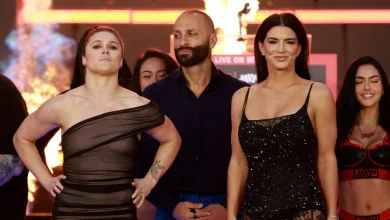 Ronda Rousey vs. Gina Carano weigh-in video