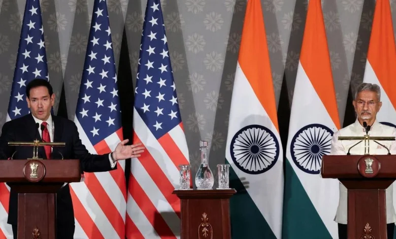 Rubio questioned in New Delhi on US green card policy