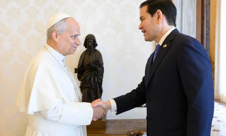 Rubio visits Vatican amid escalating tensions between Trump and Pope Leo : NPR