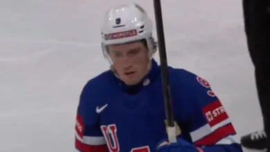 Ryan Leonard scores power-play goal from Ovi’s office, records three points in Team USA’s blowout 7-3 victory over Hungary