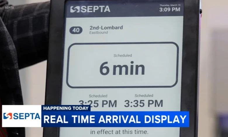 SEPTA rolls out first digital real-time arrival screen at Broad Street and Oregon Avenue bus stop in South Philadelphia