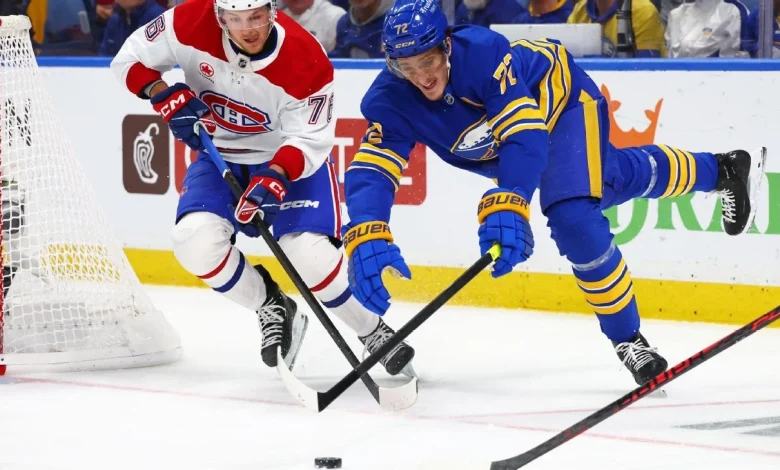 Sabres' Tage Thompson struggles as Canadiens tie series