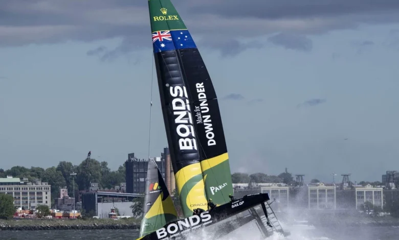 SailGP: Blustery conditions create chaotic first day at New York Sail Grand Prix