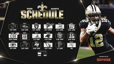 Saints 2026 Schedule Released | Full Game List