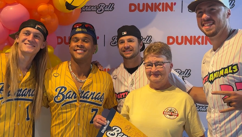 Savannah Bananas bring baseball, coffee and community together at Atlanta Dunkin' near Truist Park