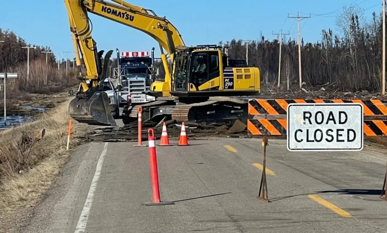 Select highways shut down due to washouts as another community declares state of emergency