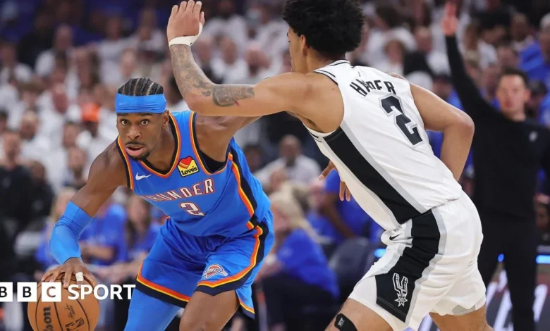 Shai Gilgeous-Alexander stars as Oklahoma City Thunder level series against San Antonio Spurs
