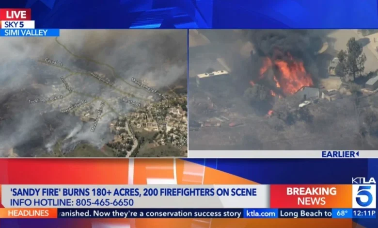Simi Valley Brush Fire Burns Structures & Triggers Evacuations