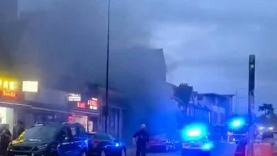 Smoke billows from underground as police tape off Oxford street