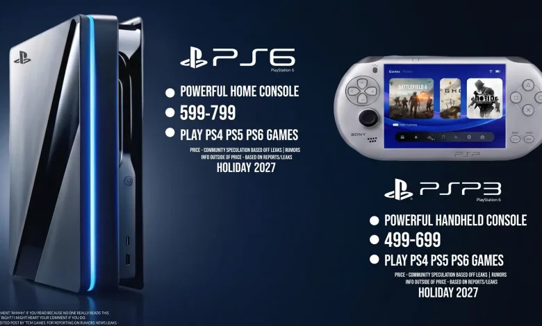 Sony will release the home and portable PS6 in late 2027.