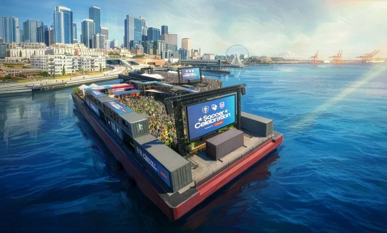 Sounders, Reign to host first-of-its-kind 'floating pitch' on Elliott Bay during World Cup
