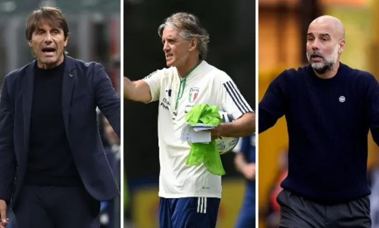 Sprint per l'Italia: Conte davanti, poi Mancini. Il sogno resta Guardiola