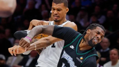 Spurs' Victor Wembanyama ejected after elbowing Timberwolves player