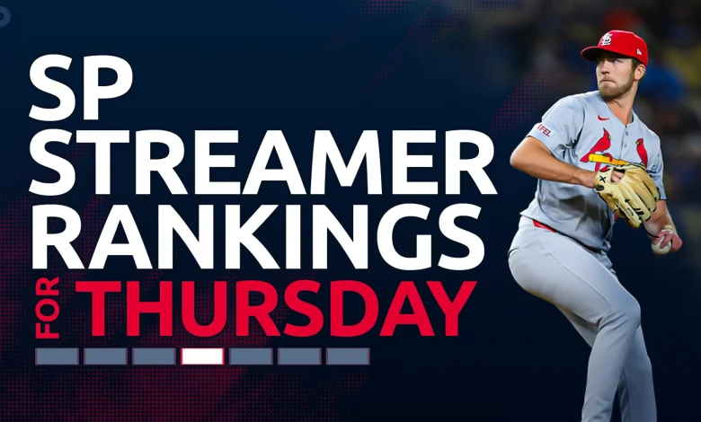 Starting Pitcher Streamer Ranks Fantasy Baseball: 5/7 & 5/8 & 5/9