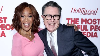 Stephen Colbert, Gayle King, Billy Eichner at THR NY Media Power Party