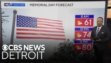 Sun and clouds on Friday, showers move in Saturday