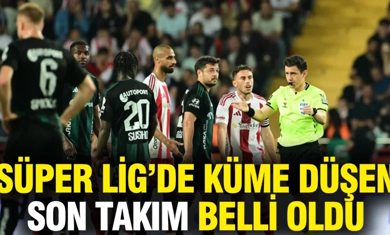 Süper Lig'de bu sezon küme düşen son takım belli oldu... Kayserispor, Karagümrük ve Antalyaspor lige veda etti