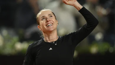 Svitolina withstands Rybakina pressure to reach Rome semis for first time in eight years