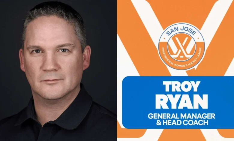 TROY RYAN NAMED GENERAL MANAGER AND HEAD COACH OF PWHL SAN JOSE