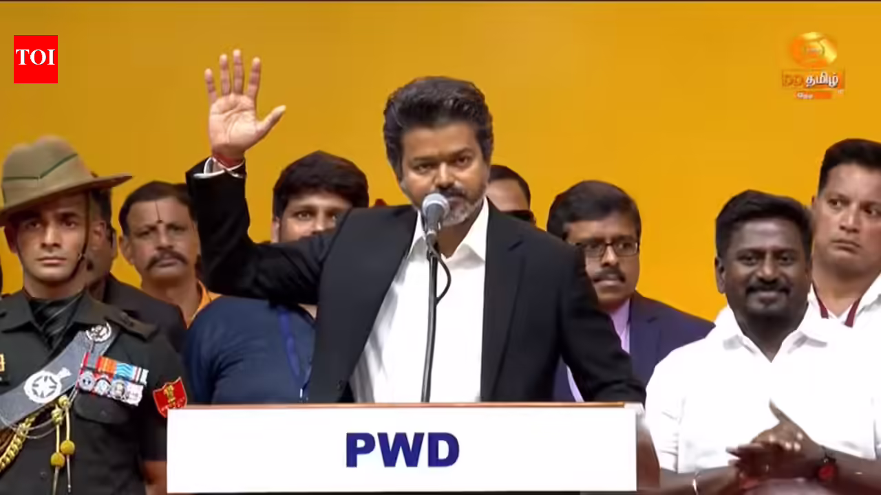 Tamil Nadu CM Announcement Live Updates : 'New era of real, secular, social justice starts now': Vijay in first speech as CM says no power centres other than