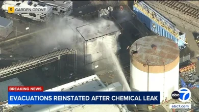 Tank spews toxic chemicals in Garden Grove prompting evacuation orders