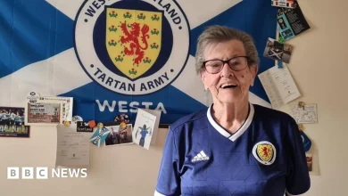 Tartan Army's oldest member Moira, 93, set for fourth World Cup