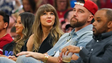 Taylor Swift and Travis Kelce hyped up the Knicks-Cavs crowd for Game 3