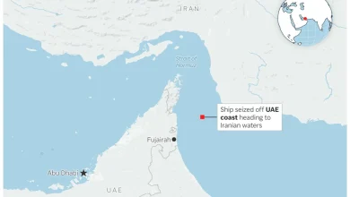 Tensions flare near Strait of Hormuz as a ship is seized and another is sunk