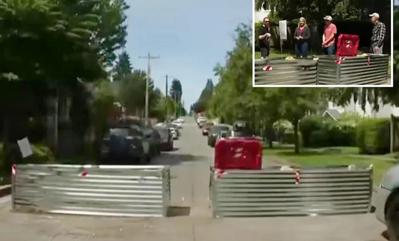 Terrified Seattle neighborhood builds massive barricade across streets amid horrific crime wave