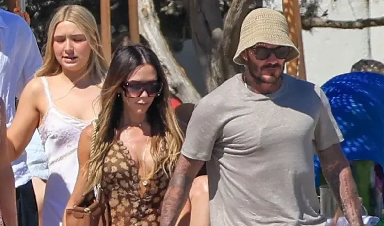 The Beckhams Switch Up Their Style On A Summer Holiday