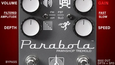The Caroline Guitar Co. Parabola Pawnshop Edition is an incredibly lush and perfect sounding higher gain preamp-assisted, amp-style tremolo pedal