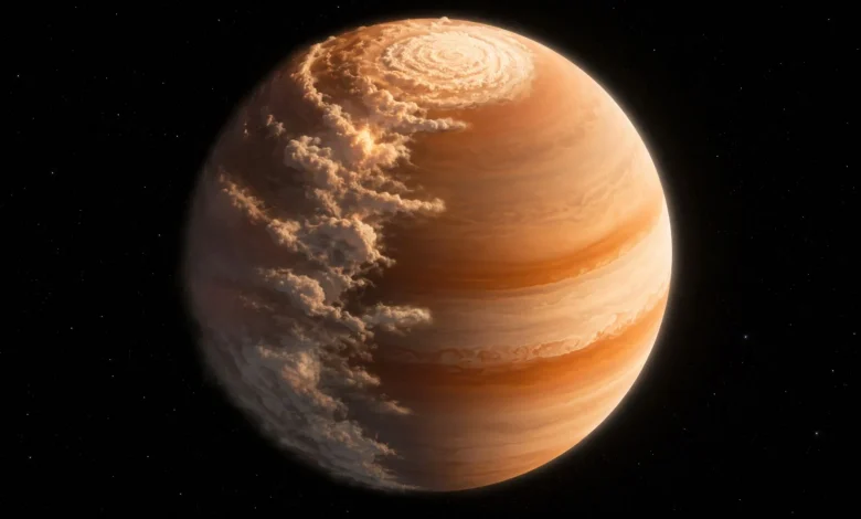 The James Webb telescope spotted a planet 700 light-years from Earth with mornings full of sand clouds and nights with clear skies, the temperature difference between the two hemispheres reaches an impressive 170 degrees.