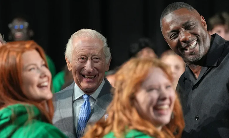 The King marks National Youth Music Theatre anniversary with Sir Idris Elba
