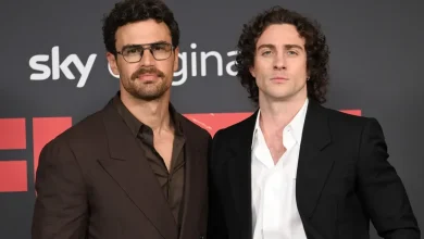 Theo James & Aaron Taylor-Johnson flex their sexy abs in new film 'Fuze'