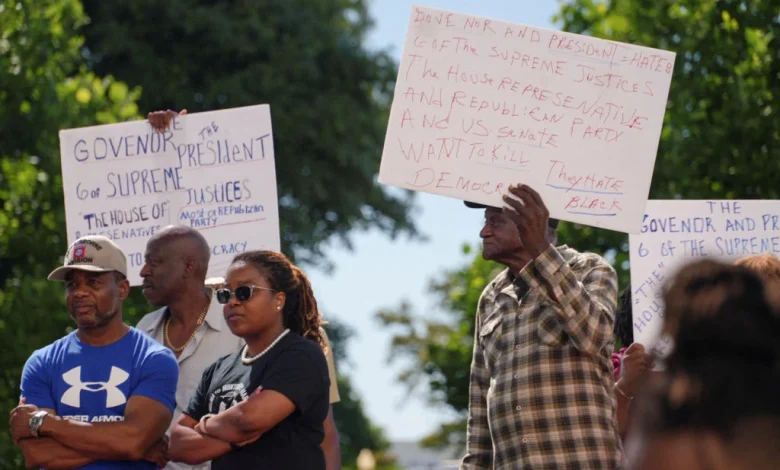 Thousands rally in birthplace of Civil Rights Movement to defend Black political representation